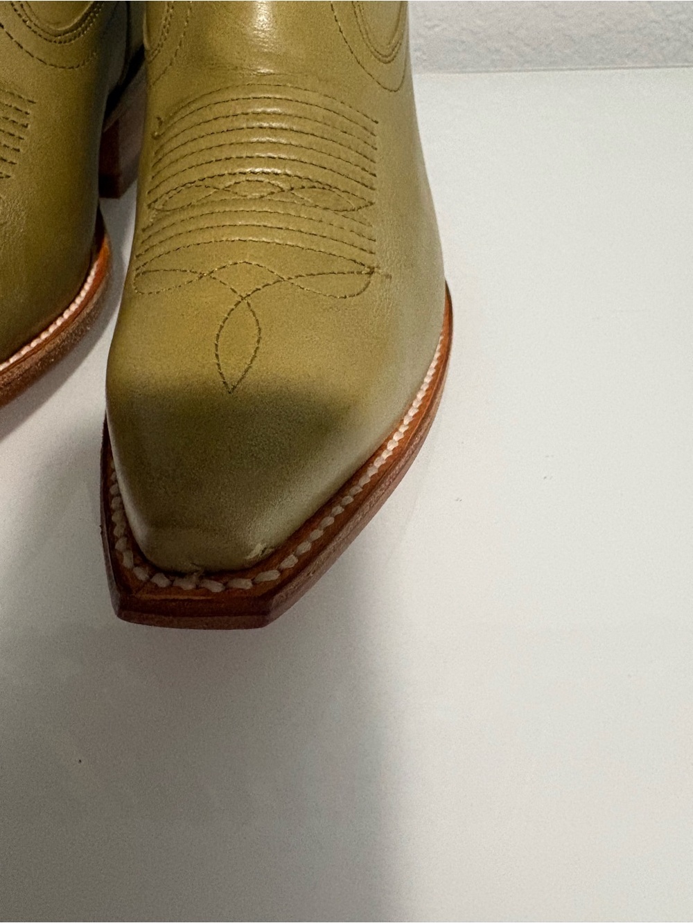 Tecovas Annie Light Sage Leather Cowboy Boots - size 6 - Picture 5 of 10